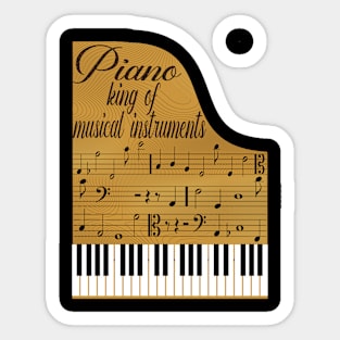 Piano music instrument Sticker